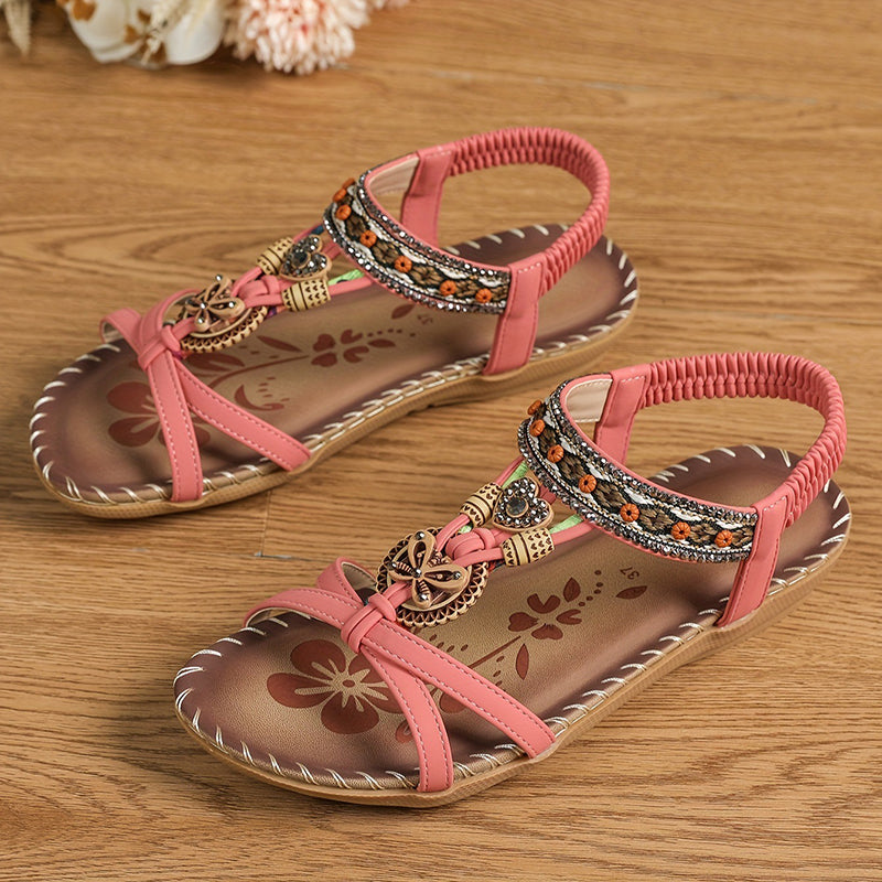 Womens Summer Sandals Casual Walking Shoes for Beach & Party Comfortable Outdoor Footwear