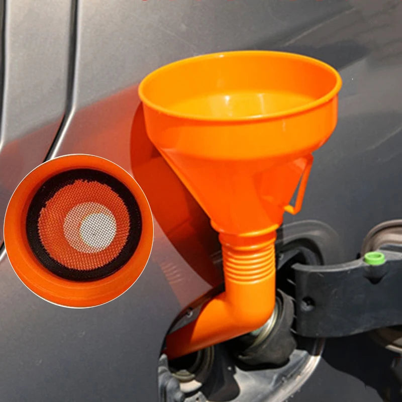 Heavy Duty Refueling Funnel with Filter Motorcycle & Car Oil Funnel for Easy Gasoline Filling