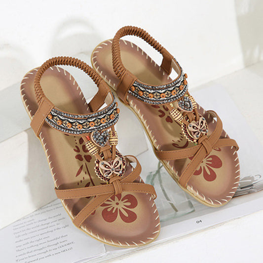 Women's Beach Sandals Stylish Summer Casual Walking Shoes for Outdoor and Party Wear