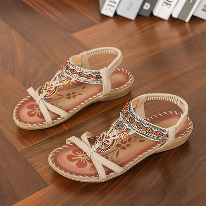 Women's Beach Sandals Stylish Summer Casual Walking Shoes for Outdoor and Party Wear