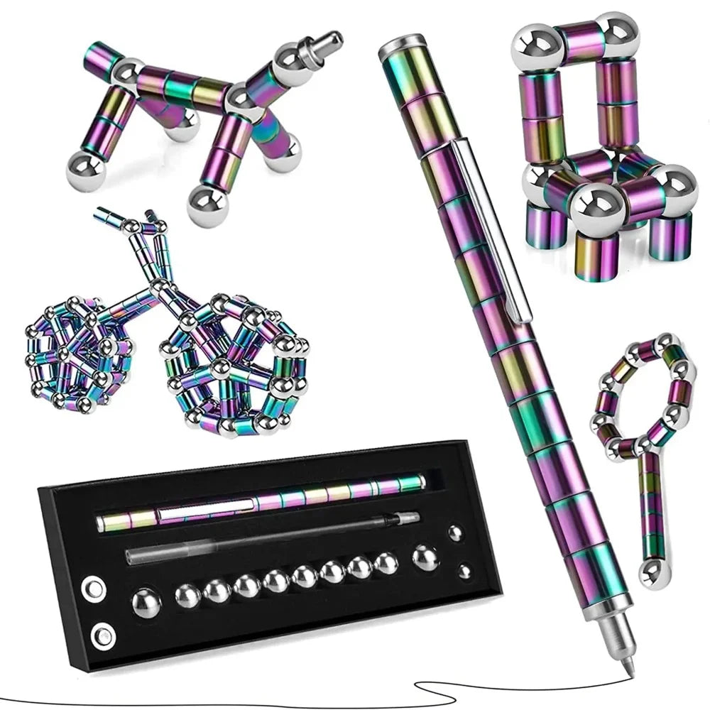 Magnetic Pen for Fidgeting Multifunctional Novel Pen for Decompression & Stress Relief