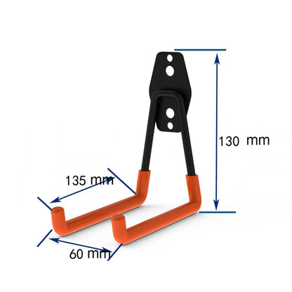 Wall Mount Bicycle Hanger Hooks, Heavy Duty Storage Hook for Garage, Ladders & Garden Tools