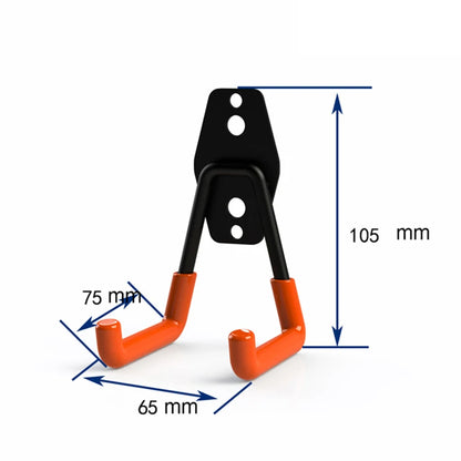 Wall Mount Bicycle Hanger Hooks, Heavy Duty Storage Hook for Garage, Ladders & Garden Tools