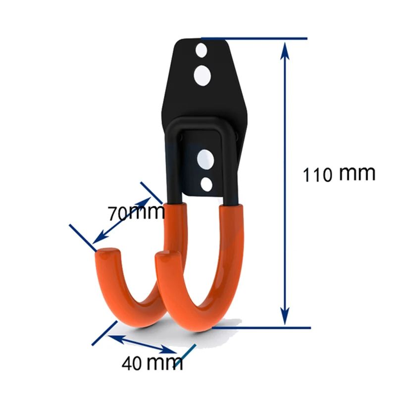Wall Mount Bicycle Hanger Hooks, Heavy Duty Storage Hook for Garage, Ladders & Garden Tools