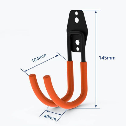 Wall Mount Bicycle Hanger Hooks, Heavy Duty Storage Hook for Garage, Ladders & Garden Tools