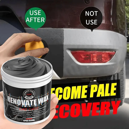 Premium Car Bumper Repair Paste, Fixes Scratches on Artificial Leather, Deep Black Effect, Car Polishing & Restoration