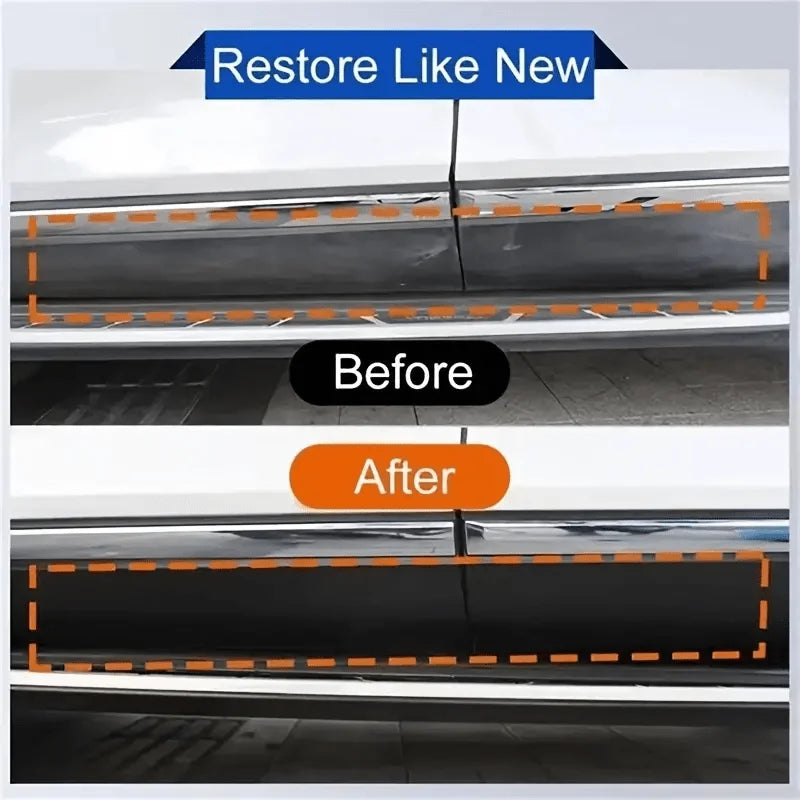 Premium Car Bumper Repair Paste, Fixes Scratches on Artificial Leather, Deep Black Effect, Car Polishing & Restoration