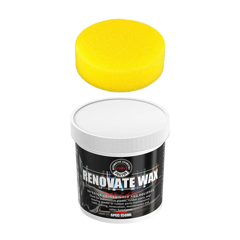 Premium Car Bumper Repair Paste, Fixes Scratches on Artificial Leather, Deep Black Effect, Car Polishing & Restoration