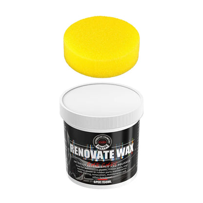 Premium Car Bumper Repair Paste, Fixes Scratches on Artificial Leather, Deep Black Effect, Car Polishing & Restoration