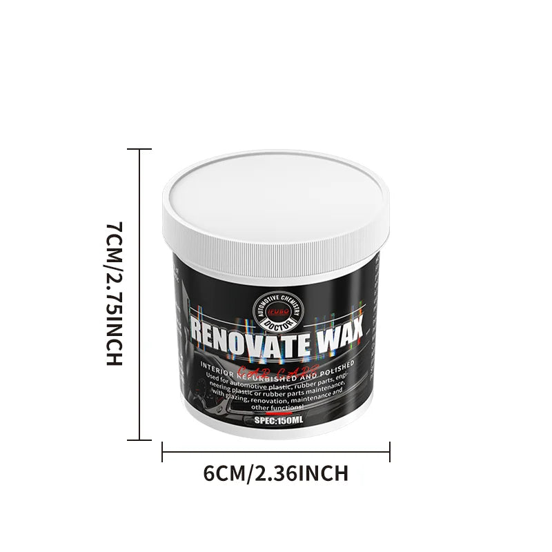 Premium Car Bumper Repair Paste, Fixes Scratches on Artificial Leather, Deep Black Effect, Car Polishing & Restoration