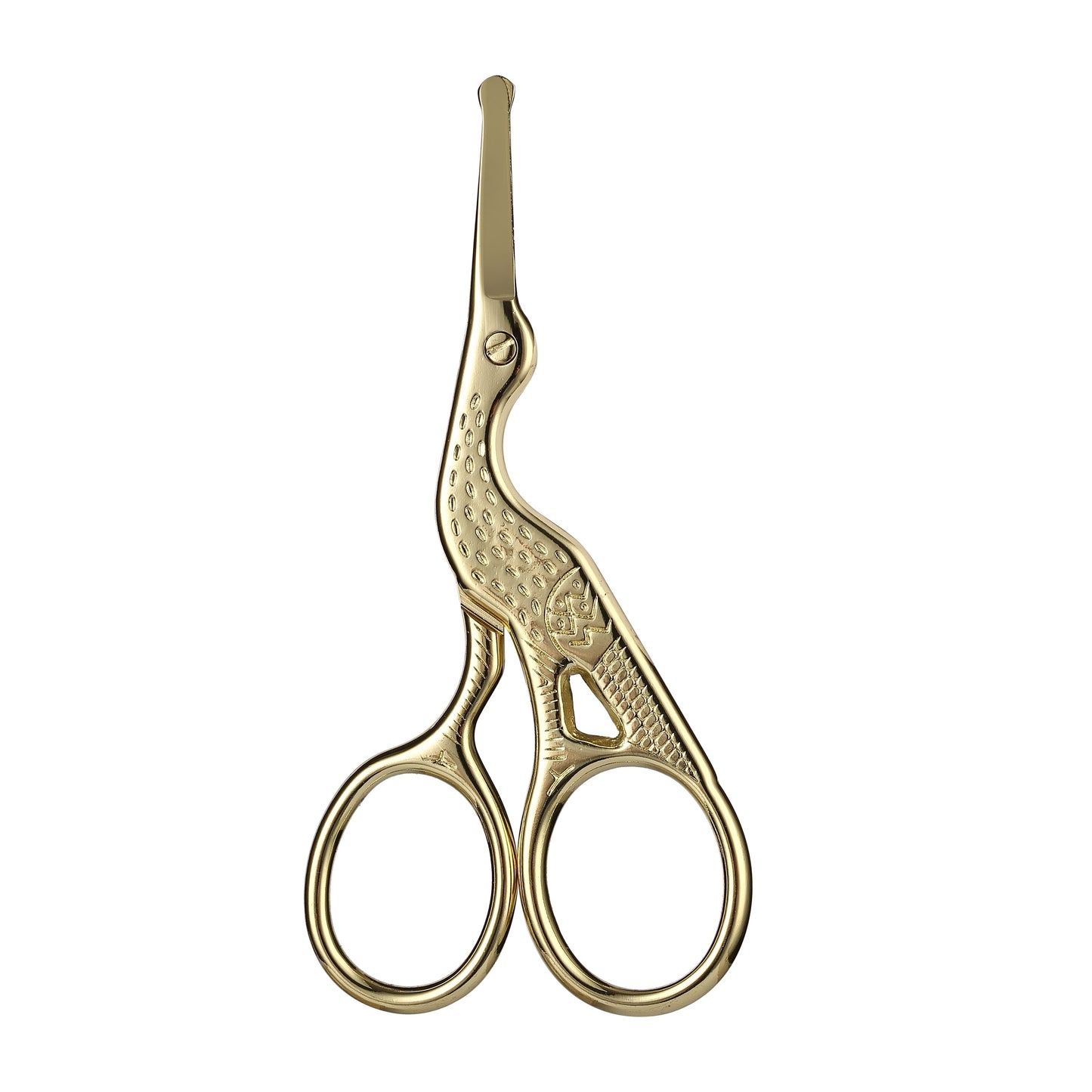 Premium Round Head Stainless Steel Nose Hair Scissors Multi Use Grooming Tool for Eyebrows, Beard & Ear Hair