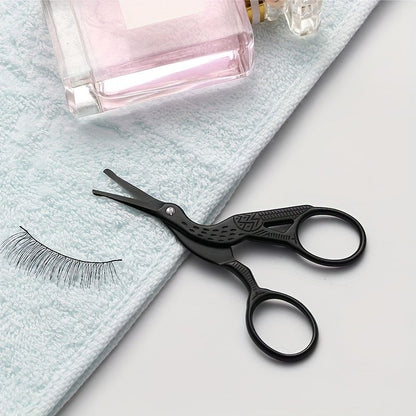 Premium Round Head Stainless Steel Nose Hair Scissors Multi Use Grooming Tool for Eyebrows, Beard & Ear Hair