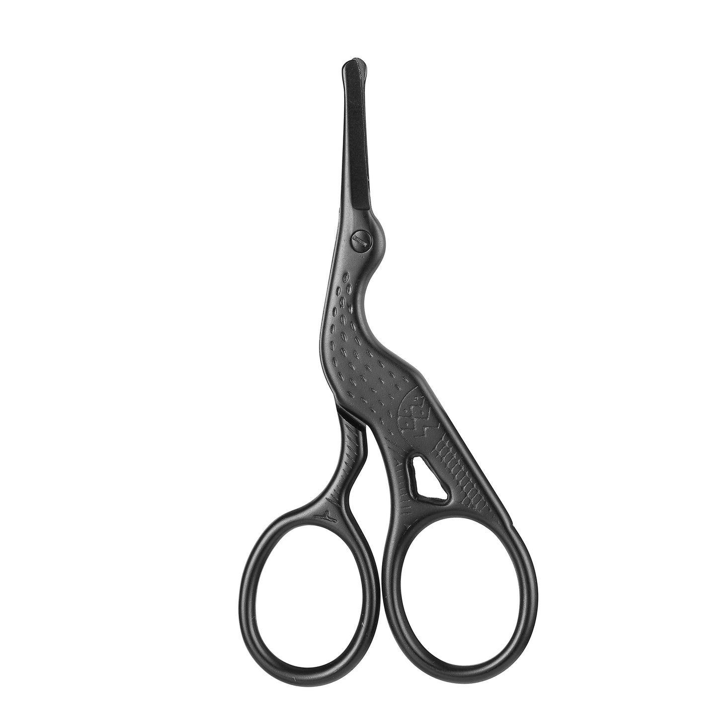 Premium Round Head Stainless Steel Nose Hair Scissors Multi Use Grooming Tool for Eyebrows, Beard & Ear Hair
