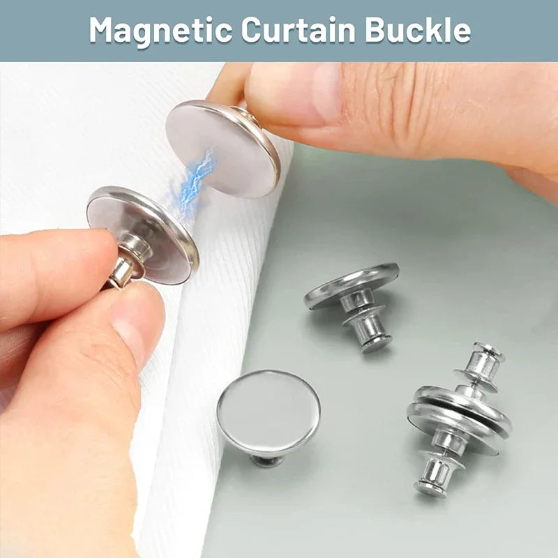 Magnetic Curtain Clip Strong Magnetic Button Clip for Window Screens, Blackout Curtains & Home Decor