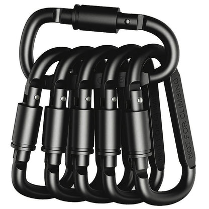 Heavy Duty Aluminum Carabiner Set for Keys, Camping & EDC, 50kg Tactical Hook for Backpacks, Keychains & Outdoor Gear