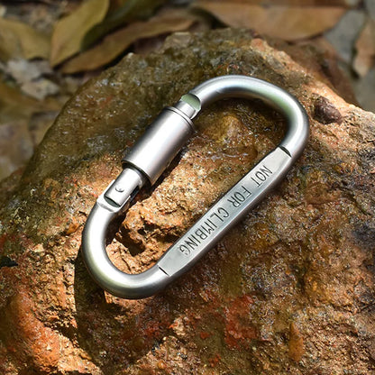 Heavy Duty Aluminum Carabiner Set for Keys, Camping & EDC, 50kg Tactical Hook for Backpacks, Keychains & Outdoor Gear