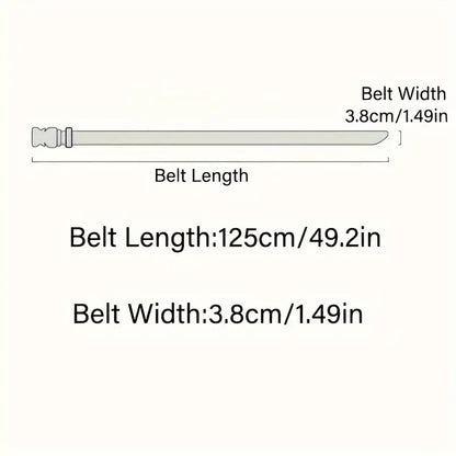 No-Hole Tactical Waist Belt, Automatic Buckle Design, Durable Unisex Belt for Hiking, Camping & Daily Wear
