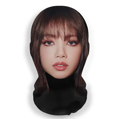 Seamless Mask, Funny Face Printed Head Scarf for Halloween & Cosplay, Breathable & Comfortable