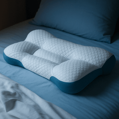 Ergonomic Goose Down Pillow with Cervical Neck Support