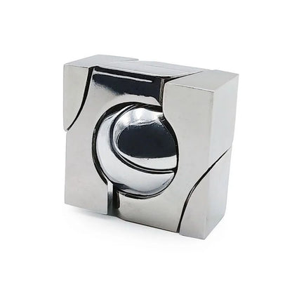 Metal Brain Teaser Puzzle, IQ Challenge Game for Adults & Kids