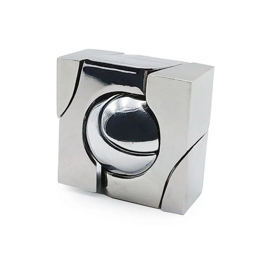Metal Brain Teaser Puzzle, IQ Challenge Game for Adults & Kids