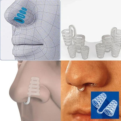 Anti Snore Nose Clip Set, Comfortable Nasal Dilators for Snoring & Sleep Apnea Relief