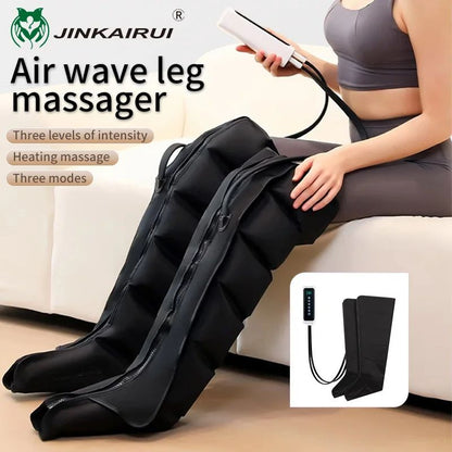 Air Pressure Leg Massager Boots, Kneading & Squeeze Calf Massage with Remote Control