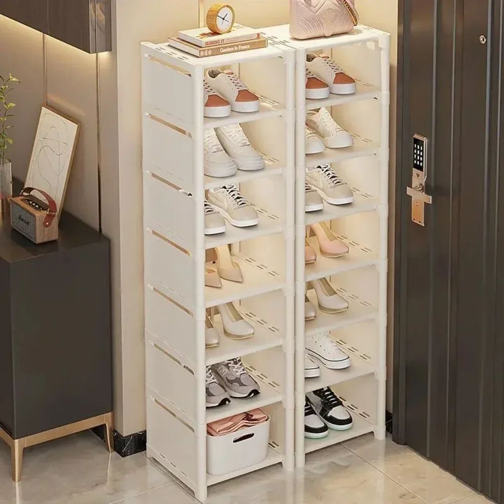Adjustable Stackable Shoe Rack, Multi Layer space Saving Corner Shelf