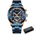 rose gold blue box