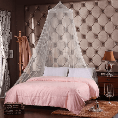 Mosquito Net Canopy Dome for Small & Queen Bed, Fly Insect Protection Mesh Curtain for Bedroom Decoration