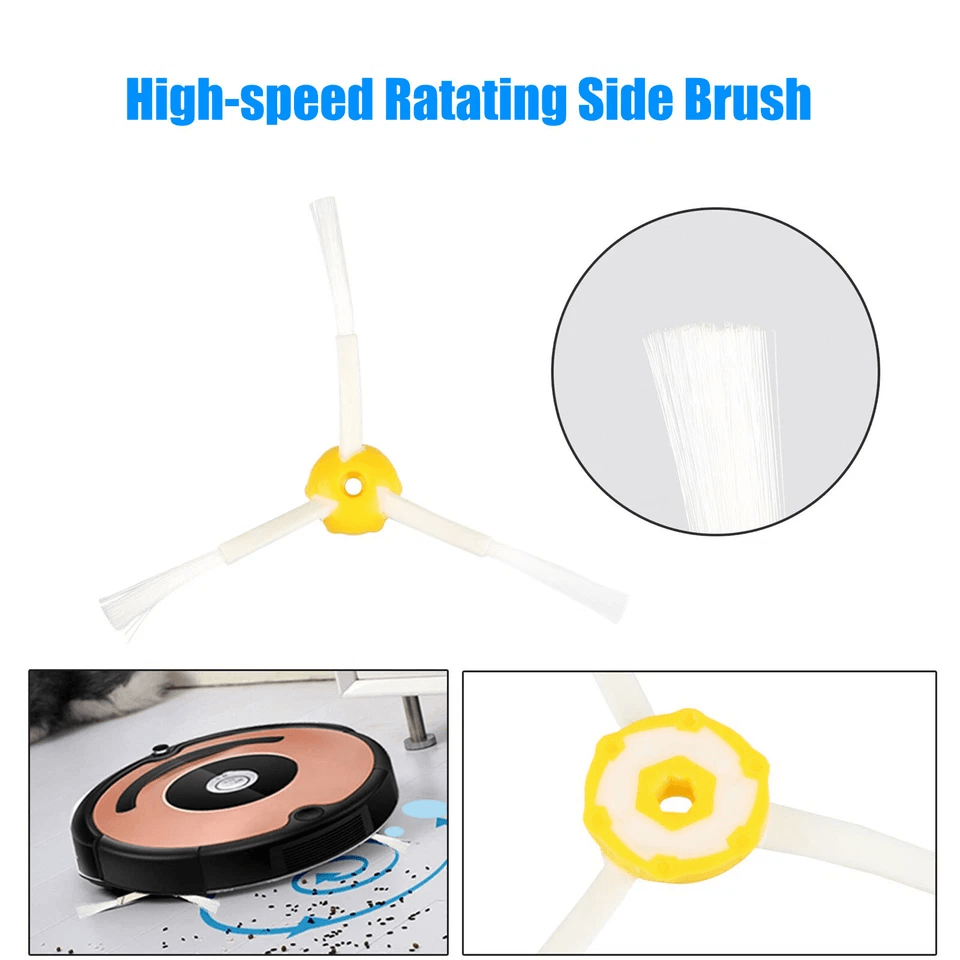 Vacuum Filter Brush Cleaner Replacement Kit for iRobot Roomba, Compatible with Durable Side Brush and Filters