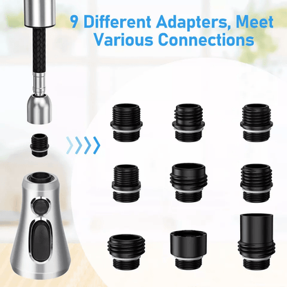Universal Pull Down Spray Head Kitchen Faucet Part Compatible with Moen, Delta, Kohler, Chrome Replacement Spray