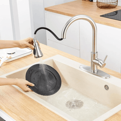 Universal Pull Down Spray Head Kitchen Faucet Part Compatible with Moen, Delta, Kohler, Chrome Replacement Spray