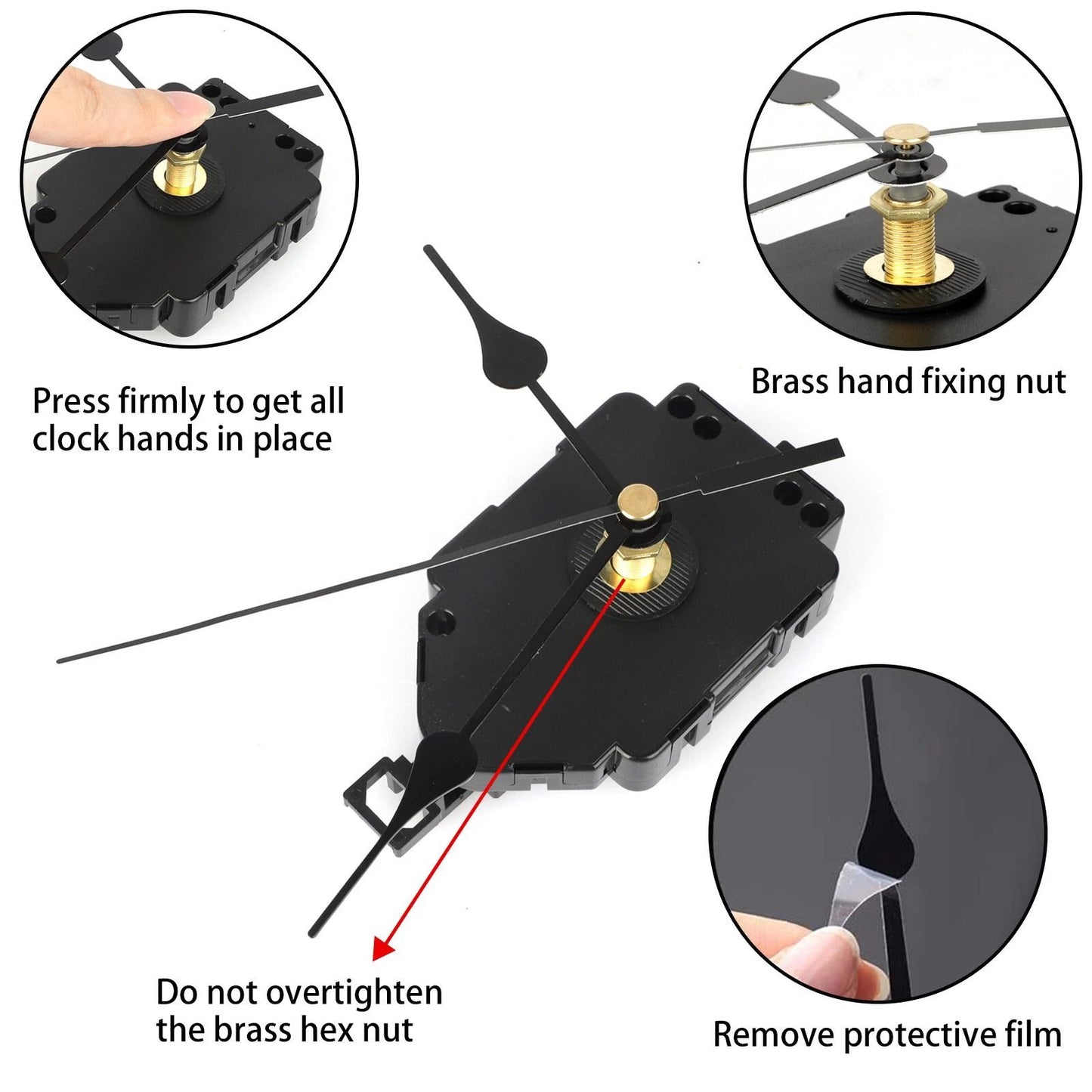 Quartz Wall Clock Pendulum Swing Movement – DIY Mechanism Kit with Silent Motor for Repair & Chime Clock Parts