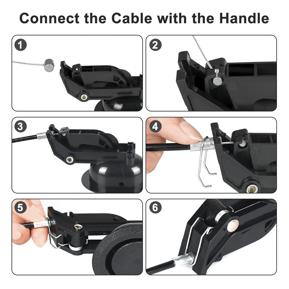 Universal Black Recliner Replacement Pull Handle, Chair Sofa Couch Release Lever for Cable Recliners
