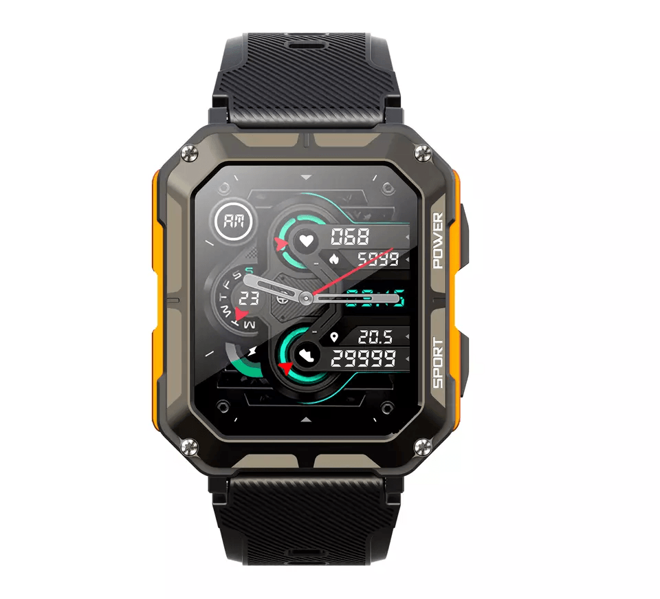New Blood Pressure Smart Watch Men Military Fitness Tracker Bluetooth Call Wristwatch
