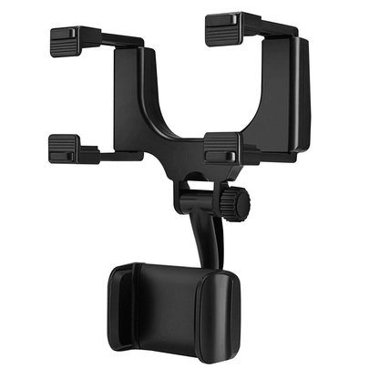 Car Phone Holder for Rearview Mirror, Rotatable & Adjustable Mount