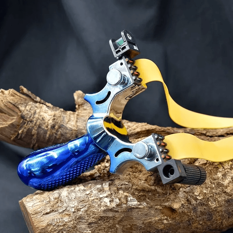 Hunting Professional Catapult Laser Slingshot with Rubber Aim Point Target, Ergonomic Design, Precision Accuracy