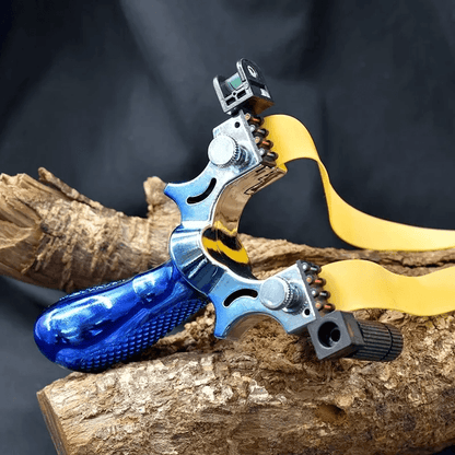 Hunting Professional Catapult Laser Slingshot with Rubber Aim Point Target, Ergonomic Design, Precision Accuracy