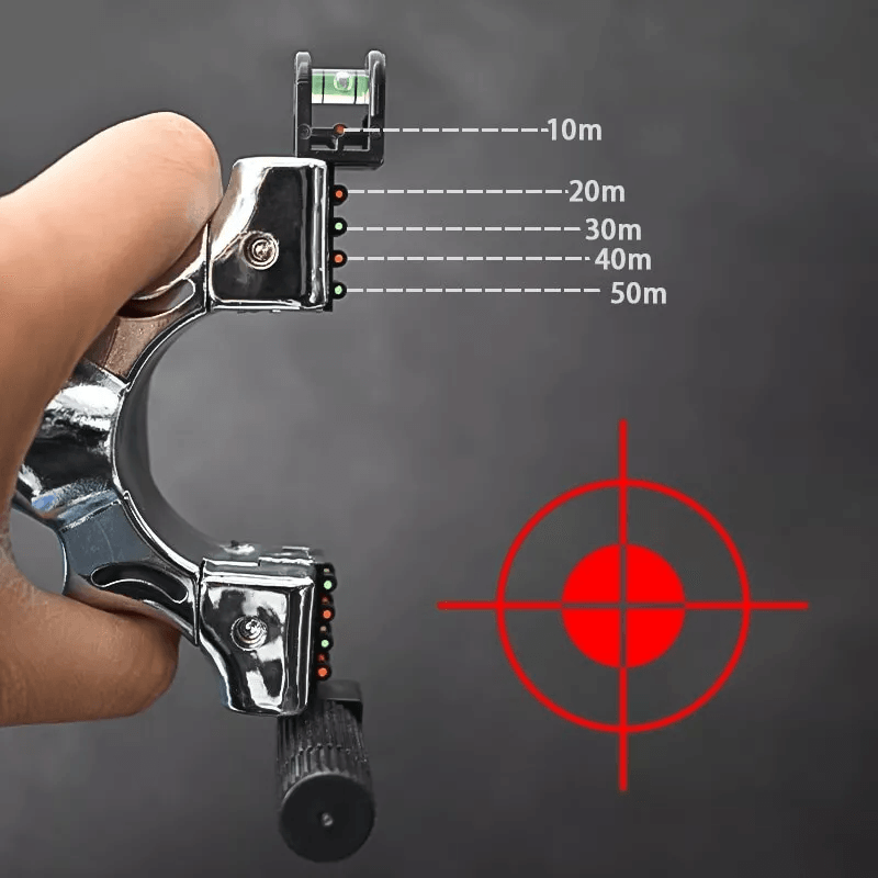 Hunting Professional Catapult Laser Slingshot with Rubber Aim Point Target, Ergonomic Design, Precision Accuracy