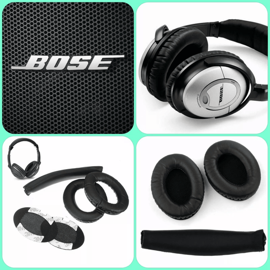 Headband & Replacement Ear Pads for BOSE Quiet Comfort, Durable Leather Foam Cushions, Easy Installation, Perfect Fit
