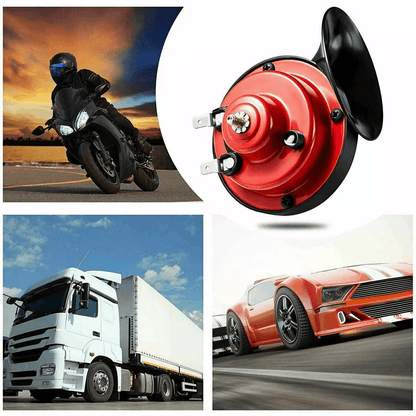 300DB Super Train Horn for Trucks SUV Car Boat Motorcycle, Compact Loud Snail Horn Kit Universal Vehicle Air Horn