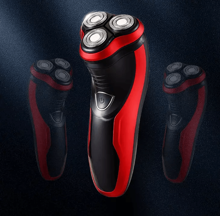 Cordless Mens Razor Rotary Waterproof Electric Shaver, Wet Dry Grooming Tool with Pop-Up Trimmer and Floating Shaving