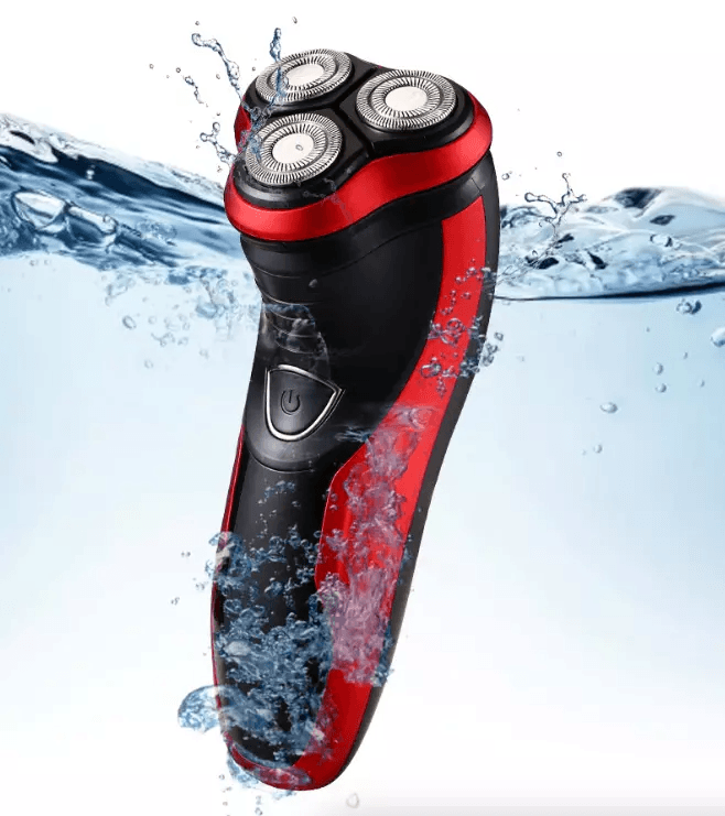 Cordless Mens Razor Rotary Waterproof Electric Shaver, Wet Dry Grooming Tool with Pop-Up Trimmer and Floating Shaving