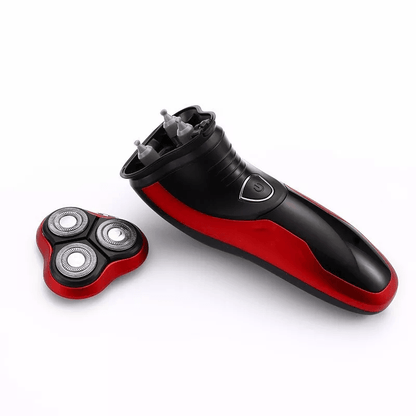 Cordless Mens Razor Rotary Waterproof Electric Shaver, Wet Dry Grooming Tool with Pop-Up Trimmer and Floating Shaving