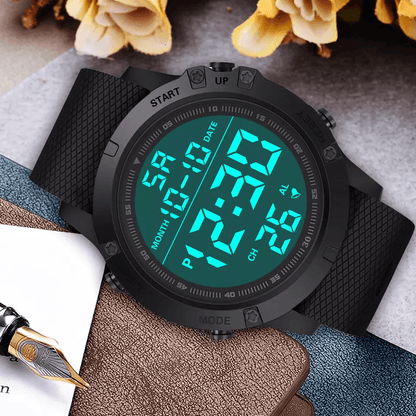 Waterproof Digital Sports Watch Military Tactical LED Wristwatch for Men