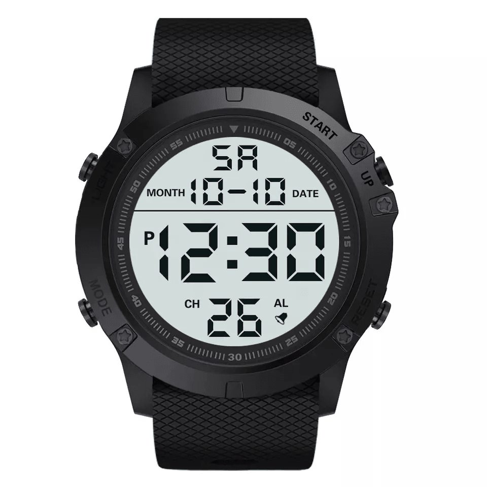 Waterproof Digital Sports Watch Military Tactical LED Wristwatch for Men