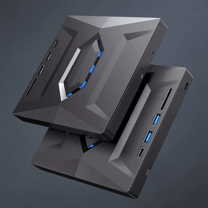 External CD DVD Drive USB, Writer Burner Player for PC Laptop Windows Mac, Portable Optical Drive with SD/USB Hub