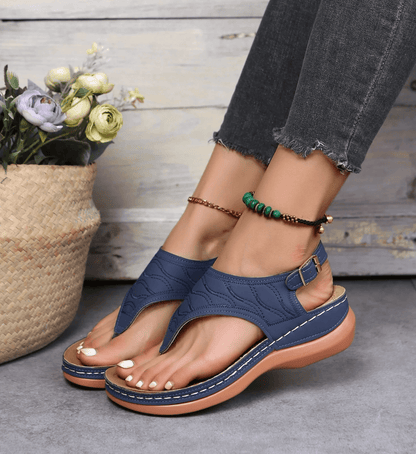 Women Orthopedic Sandals Casual Flat Shoes Flip Flops with Arch Support, Bunion Correction, Non-Slip Comfortable Slides