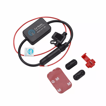 Car FM/AM Radio Antenna Signal Booster Amp Aerial Amplifier for Auto Stereo